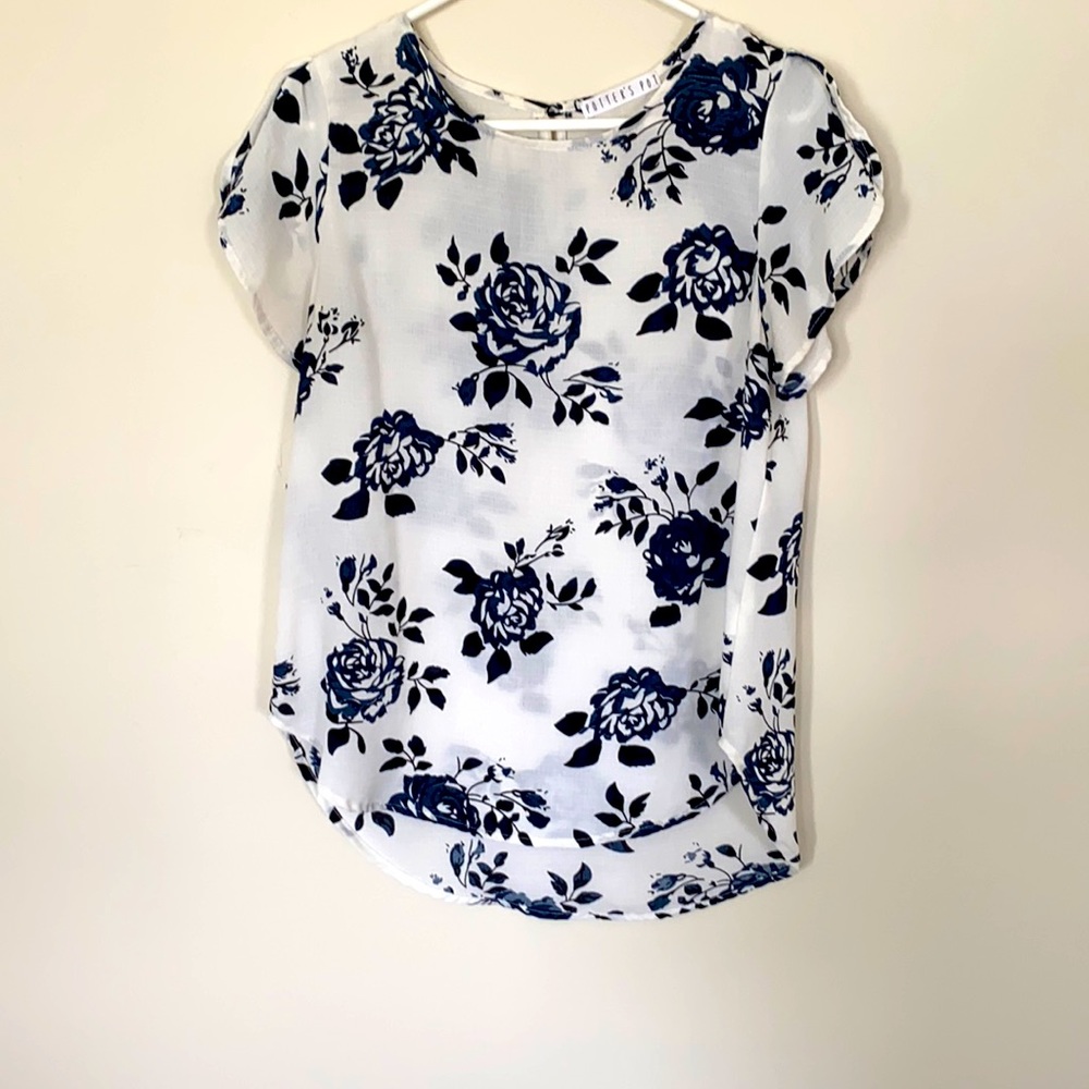 Potters Pot Floral Blouse Medium